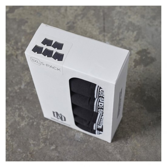 North Latitude 5-Pack Boxershorts Black - Μποξεράκια - μποξερακια ανδρικά μεγάλα μεγέθη