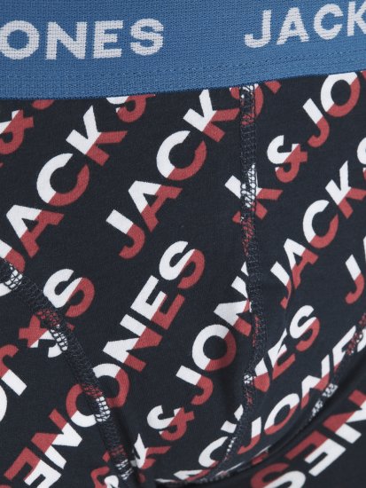 Jack & Jones Logo Trunks 3-Pack Navy Blazer - Εσώρουχα/Μαγιό - Aνδρικά Εσώρουχα μεγάλα μεγέθη
