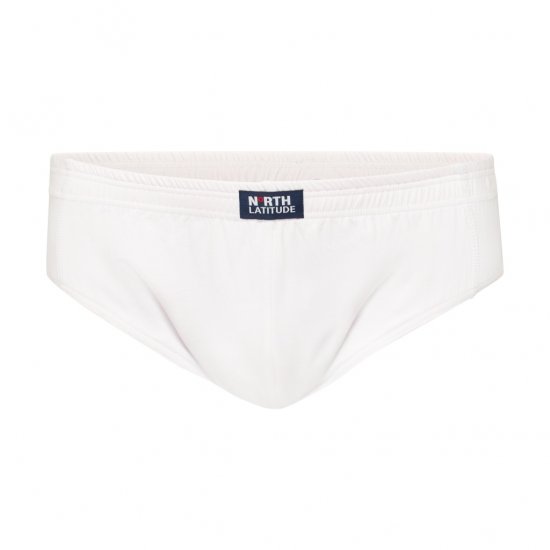 North Latitude Brief Underwear White - σλιπ - Ανδρικά σλιπ μεγάλο μέγεθος