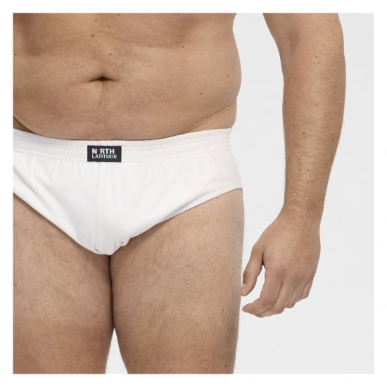 North Latitude Brief Underwear White - σλιπ - Ανδρικά σλιπ μεγάλο μέγεθος