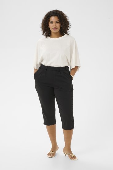 Kaffe Curve Jenna Capri Pants Black - Παντελόνια - 