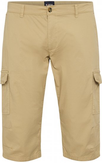 North Latitude 51136 Capri Shorts Beige - Σορτς - Aνδρικεσ βερμουδεσ μεγαλα μεγάλα μεγέθη