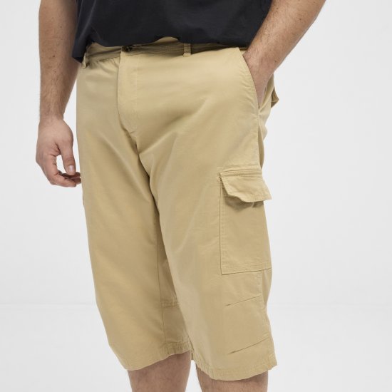 North Latitude 51136 Capri Shorts Beige - Σορτς - Aνδρικεσ βερμουδεσ μεγαλα μεγάλα μεγέθη