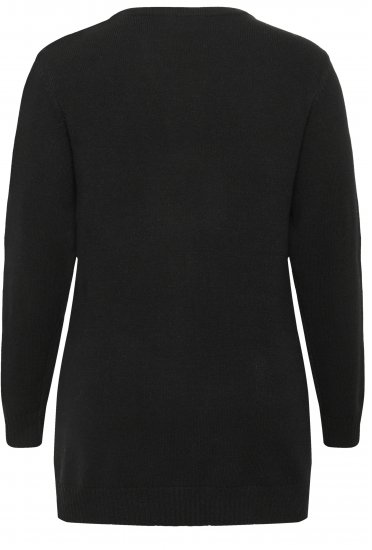 Kaffe Curve Alianna Knit Cardigan Black Deep - Ζακέτες - 