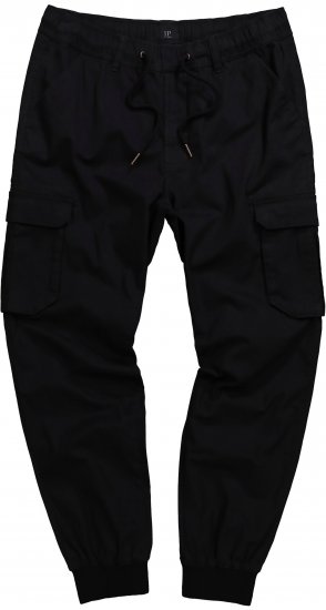 JP1880 Cargo Trousers with Many Pockets Stretchy Black - Τζιν και παντελόνια - Aνδρικα τζιν παντελόνια μεγάλα μεγέθη