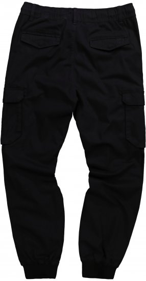 JP1880 Cargo Trousers with Many Pockets Stretchy Black - Τζιν και παντελόνια - Aνδρικα τζιν παντελόνια μεγάλα μεγέθη