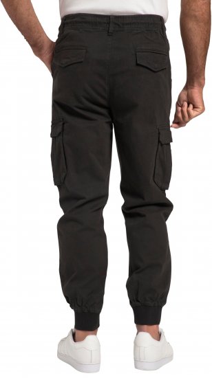JP1880 Cargo Trousers with Many Pockets Stretchy Black - Τζιν και παντελόνια - Aνδρικα τζιν παντελόνια μεγάλα μεγέθη
