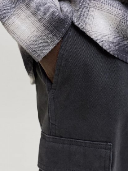 Jack & Jones Cole Hudson Belted Cargo Shorts Black - Σορτς - Aνδρικεσ βερμουδεσ μεγαλα μεγάλα μεγέθη