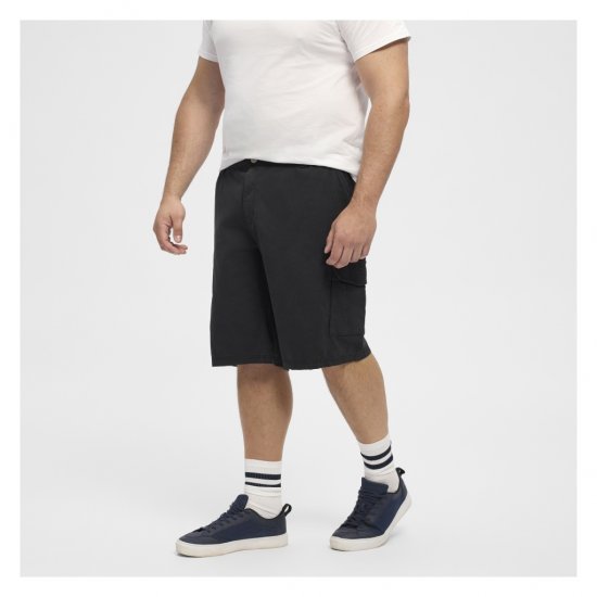 North Latitude Cargo Shorts Black - Σορτς - Aνδρικεσ βερμουδεσ μεγαλα μεγάλα μεγέθη