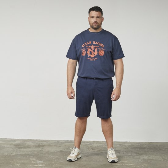 North Latitude 61147 Chino Σορτς Ναυτικό Μπλε - Σορτς - Aνδρικεσ βερμουδεσ μεγαλα μεγάλα μεγέθη