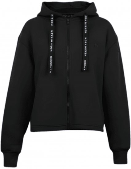 Nora Mikken GERTRUD Cropped Hoodie Black - Φούτερ/Φούτερ με κουκούλα - 