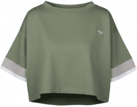 Nora Mikken AGNES Crop Top Green - Μακό μπλουζάκια - 