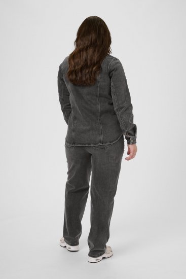 Kaffe Curve Petri Denim Jacket Grey Vintage Wash - Μπουφάν - 