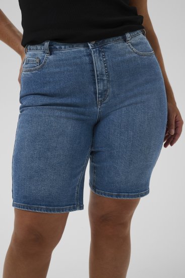 Kaffe Curve Emila Denim Shorts Blue - Σορτς - 