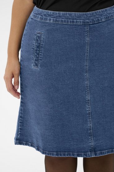 Kaffe Curve Leni Denim Skirt Blue - Φούστες - 