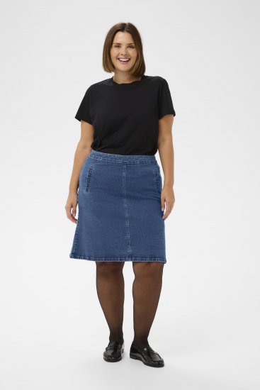 Kaffe Curve Leni Denim Skirt Blue - Φούστες - 