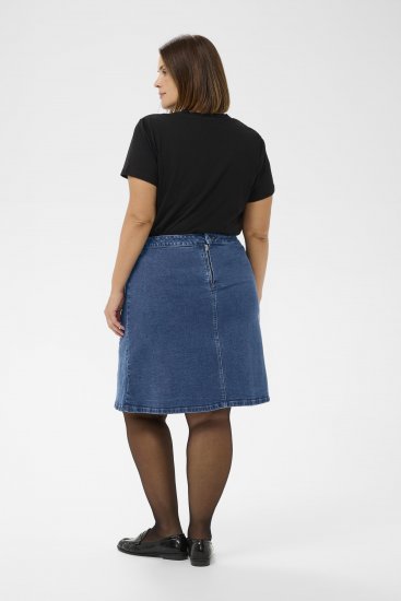 Kaffe Curve Leni Denim Skirt Blue - Φούστες - 