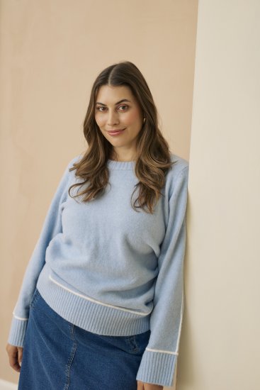 Kaffe Curve Leni Denim Skirt Blue - Φούστες - 