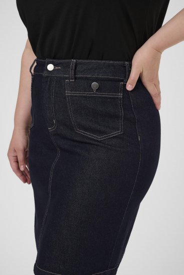 Kaffe Curve Roria Denim Skirt Dark Blue - Φούστες - 