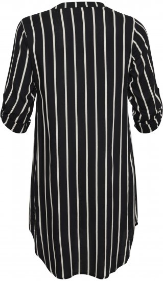 Kaffe Curve Milana Shirt Φόρεμα Μαύρο / Chalk ρίγα - Φορέματα - 