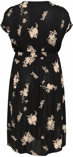 Kaffe Curve Jenna Φόρεμα Μαύρο/Brown Flower στάμπα - Φορέματα - 