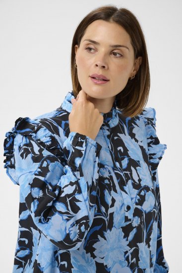 Kaffe Curve Sasja Φόρεμα Blue Snake Flower - Φορέματα - 