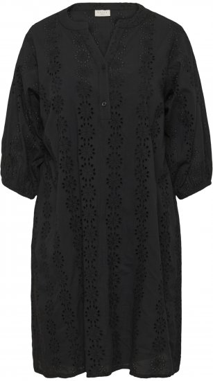 Kaffe Curve Dina Dress Black Deep - Μίντι φορέματα - 