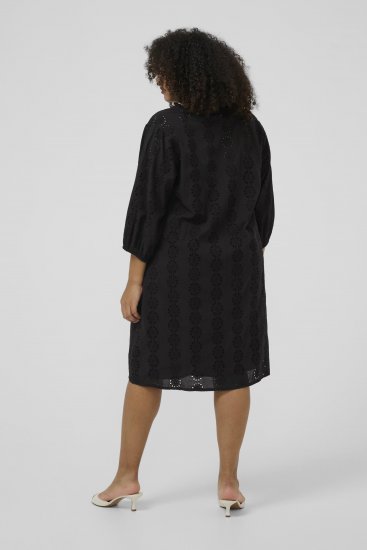 Kaffe Curve Dina Dress Black Deep - Μίντι φορέματα - 