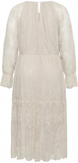 Kaffe Curve Amalie Lace Dress Moonbeam - Μίντι φορέματα - 