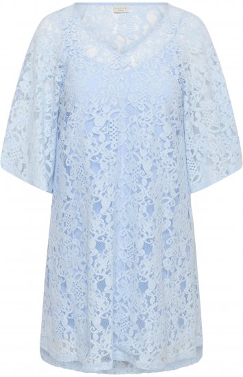 Kaffe Curve Lucy Dress Nantucket Breeze Blue - Μίντι φορέματα - 