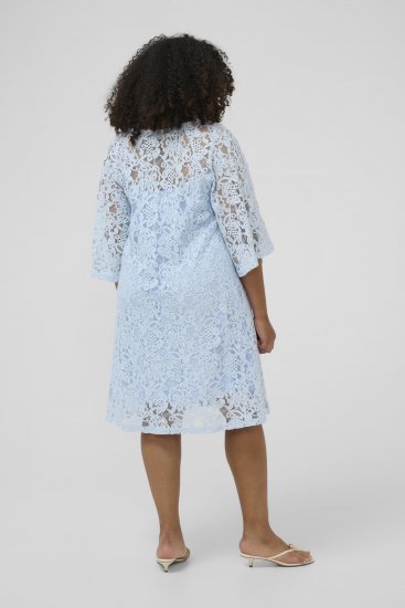 Kaffe Curve Lucy Dress Nantucket Breeze Blue - Μίντι φορέματα - 