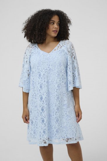 Kaffe Curve Lucy Dress Nantucket Breeze Blue - Μίντι φορέματα - 