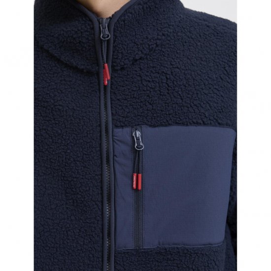 Jack & Jones Thatcher Fleece Jacket Sky Captain - Μπουφάν - Aνδρικά μπουφαν μεγάλα μεγέθη