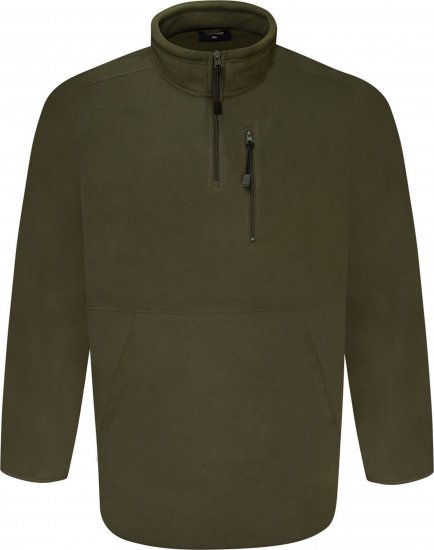 Espionage FL034 Microfleece Half Zip Jacket Light Olive - Μπουφάν - Aνδρικά μπουφαν μεγάλα μεγέθη