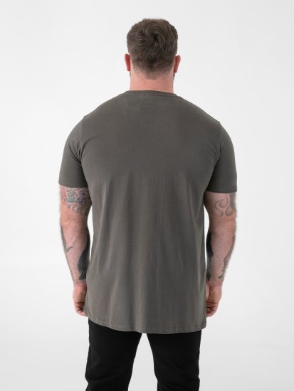 D555 Flyers Crew Neck T-shirt Khaki - Μακό μπλουζάκια - Aνδρικά μπλουζεσ μεγάλα μεγέθη