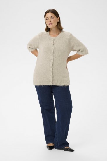 Kaffe Curve Emilia Cardigan Feather Grey Melange - Ζακέτες - 
