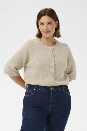 Kaffe Curve Emilia Cardigan Feather Grey Melange - Ζακέτες - 