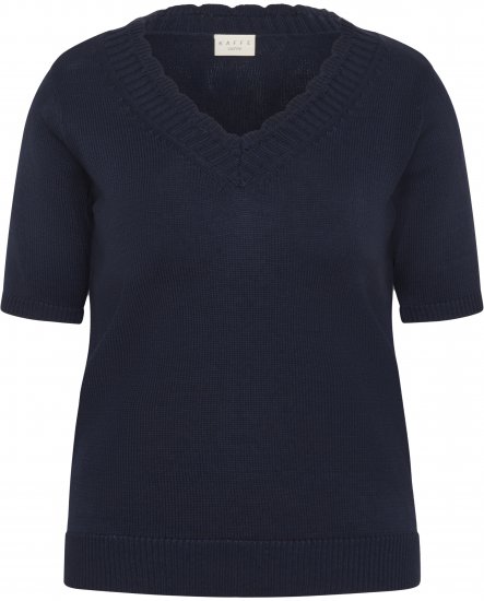 Kaffe Curve Leani Knitted Pullover Midnight Marine - Πλεκτά πουλόβερ - 