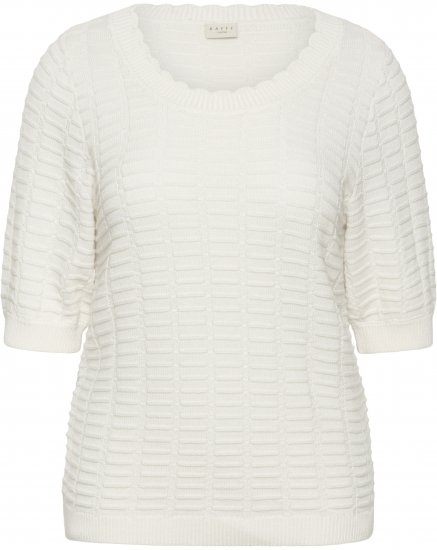 Kaffe Curve Lotia Pullover Chalk - Πλεκτά πουλόβερ - 