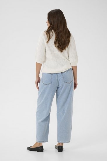 Kaffe Curve Lotia Pullover Chalk - Πλεκτά πουλόβερ - 