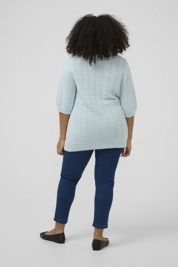 Kaffe Curve Lotia Pullover Nantucket Breeze Blue - Πλεκτά πουλόβερ - 