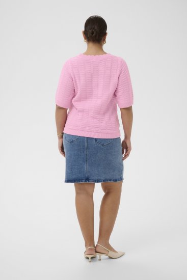Kaffe Curve Lotia Pullover Pink Frosting - Πλεκτά πουλόβερ - 