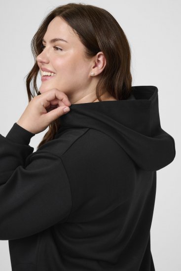 Kaffe Curve Annita Sweatshirt Black - Φούτερ με κουκούλα - 