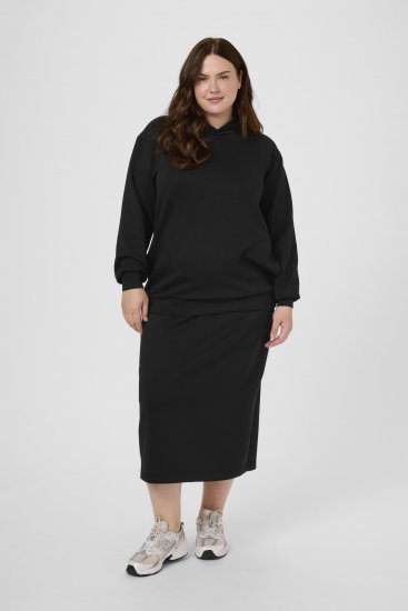Kaffe Curve Annita Sweatshirt Black - Φούτερ με κουκούλα - 