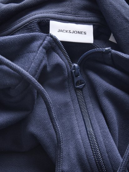 Jack & Jones College Logo Hoodie Navy - φούτερ/Φούτερ με κουκούλα - φούτερ/Φούτερ με κουκούλα ανδρικά μεγάλα μεγέθη 
