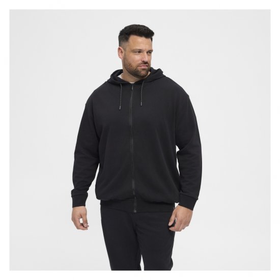North Latitude Full Zip Hoodie Black - φούτερ/Φούτερ με κουκούλα - φούτερ/Φούτερ με κουκούλα ανδρικά μεγάλα μεγέθη 