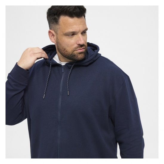 North Latitude Full Zip Hoodie Navy - φούτερ/Φούτερ με κουκούλα - φούτερ/Φούτερ με κουκούλα ανδρικά μεγάλα μεγέθη 