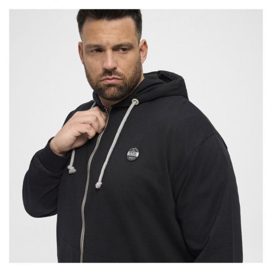 North Latitude Cardigan Hoodie Black - φούτερ/Φούτερ με κουκούλα - φούτερ/Φούτερ με κουκούλα ανδρικά μεγάλα μεγέθη 