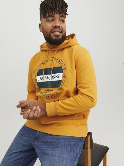 Jack & Jones Codyy Hoodie Yellow - φούτερ/Φούτερ με κουκούλα - φούτερ/Φούτερ με κουκούλα ανδρικά μεγάλα μεγέθη 