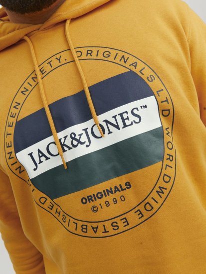 Jack & Jones Codyy Hoodie Yellow - φούτερ/Φούτερ με κουκούλα - φούτερ/Φούτερ με κουκούλα ανδρικά μεγάλα μεγέθη 